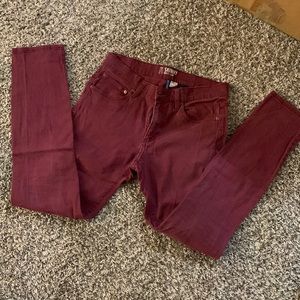 Divided by H&M red skinny jeans